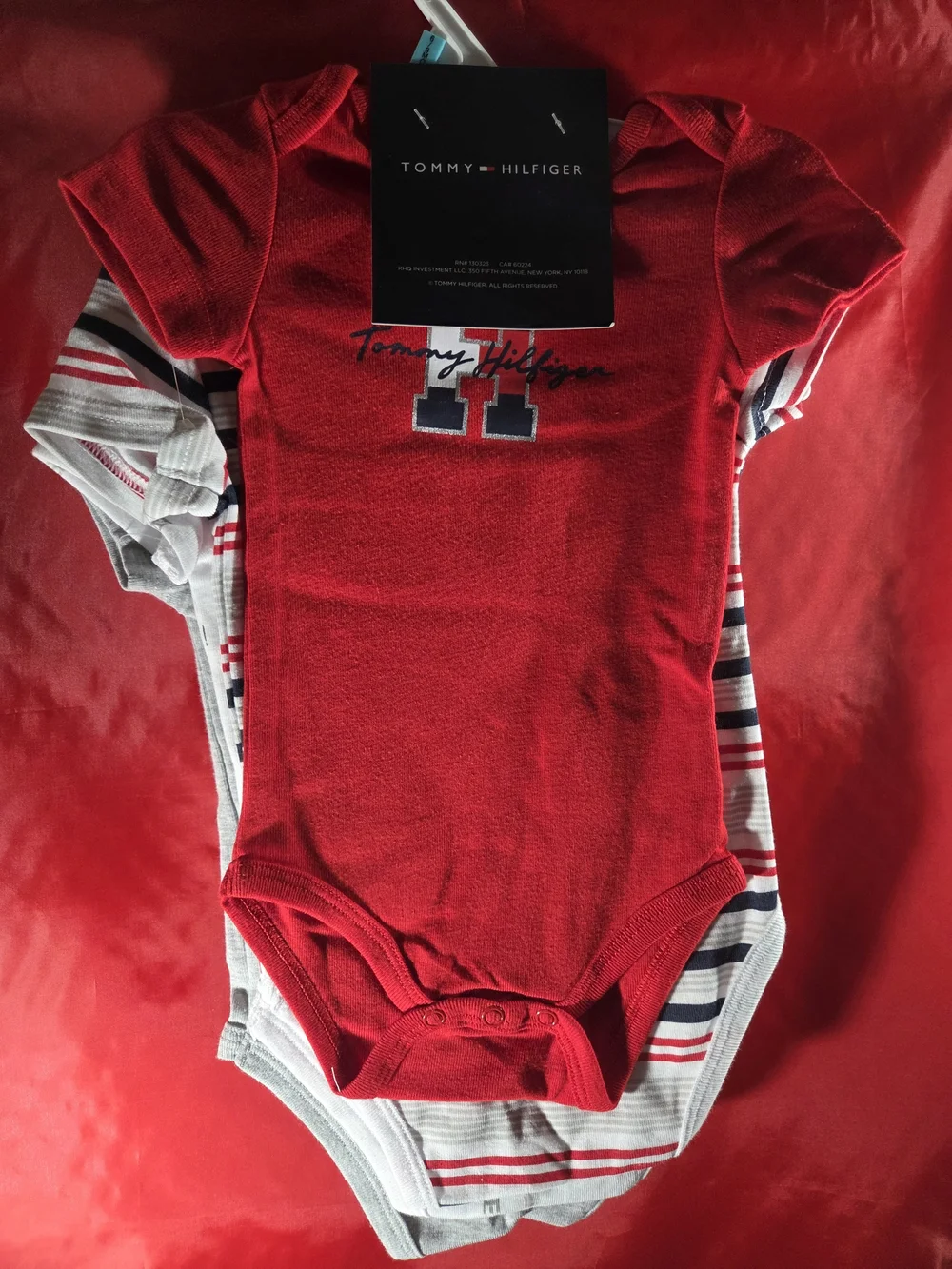 Tommy Hilfiger 4-Pack Baby  Logo One-Piece Bodysuits